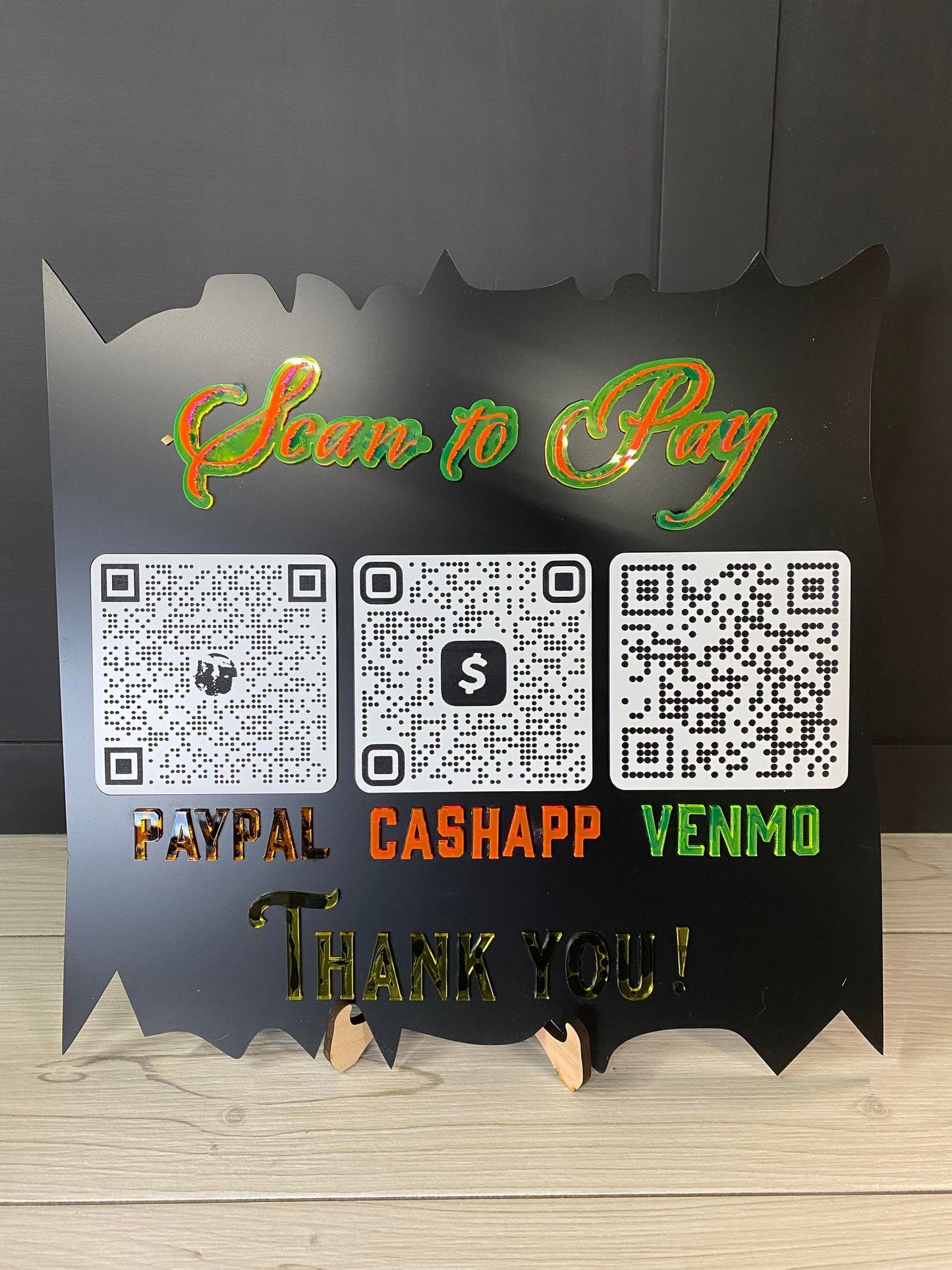 Boutique / Small Business QR Sign Scan to Pay