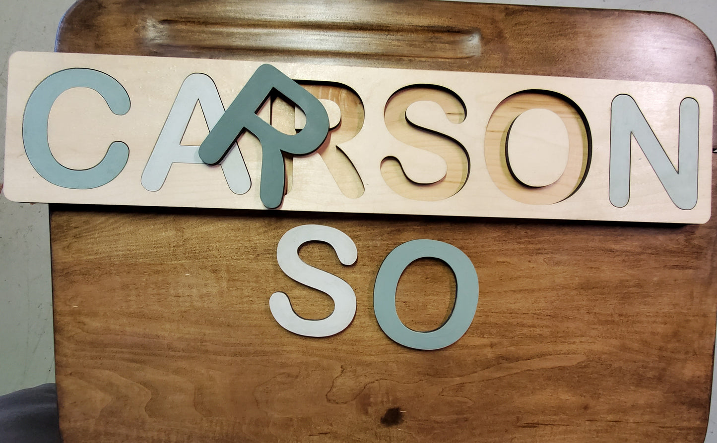 Hand Painted Name Puzzle - The Salty Lick Mercantile