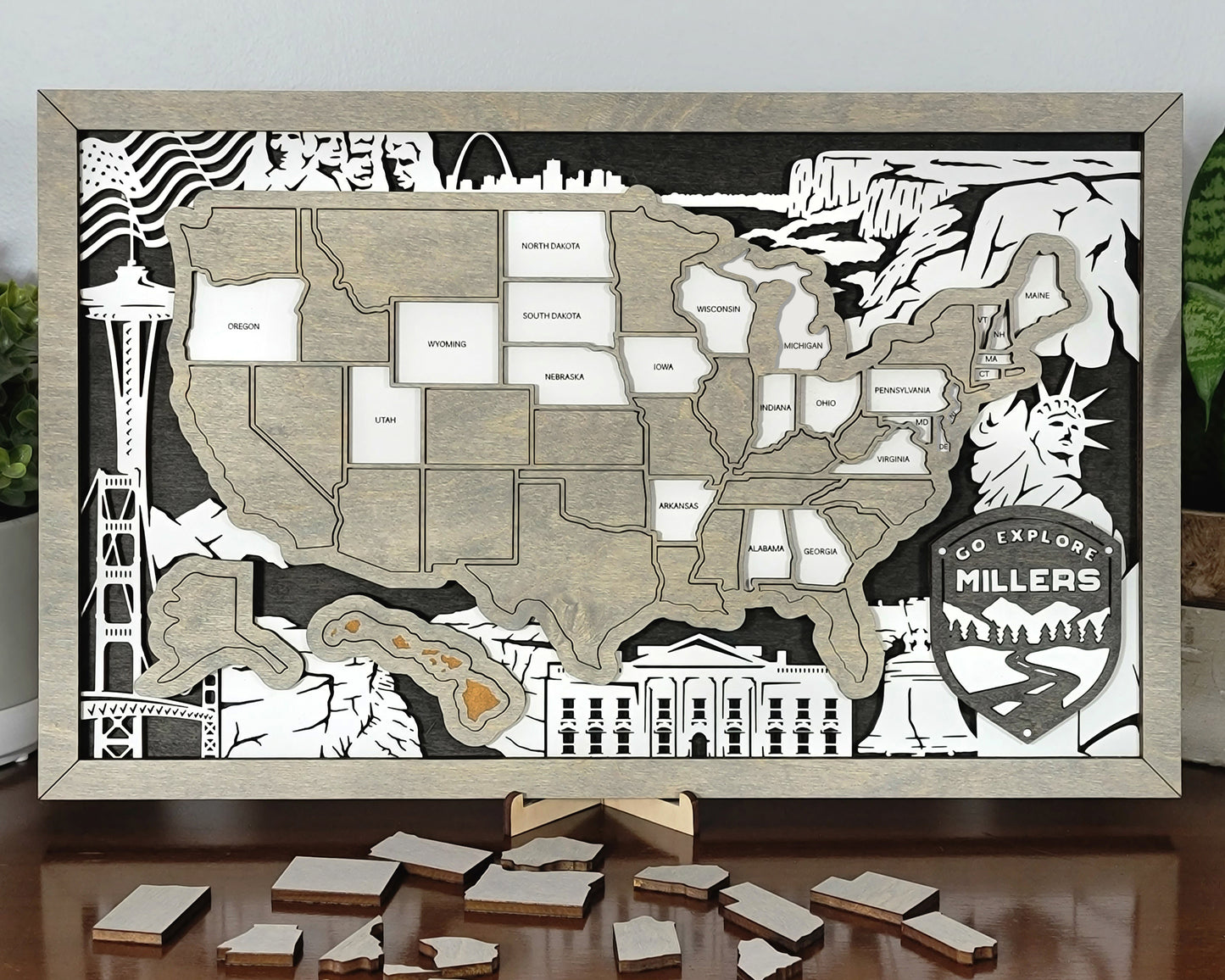 United States Travel Map - Customizable!