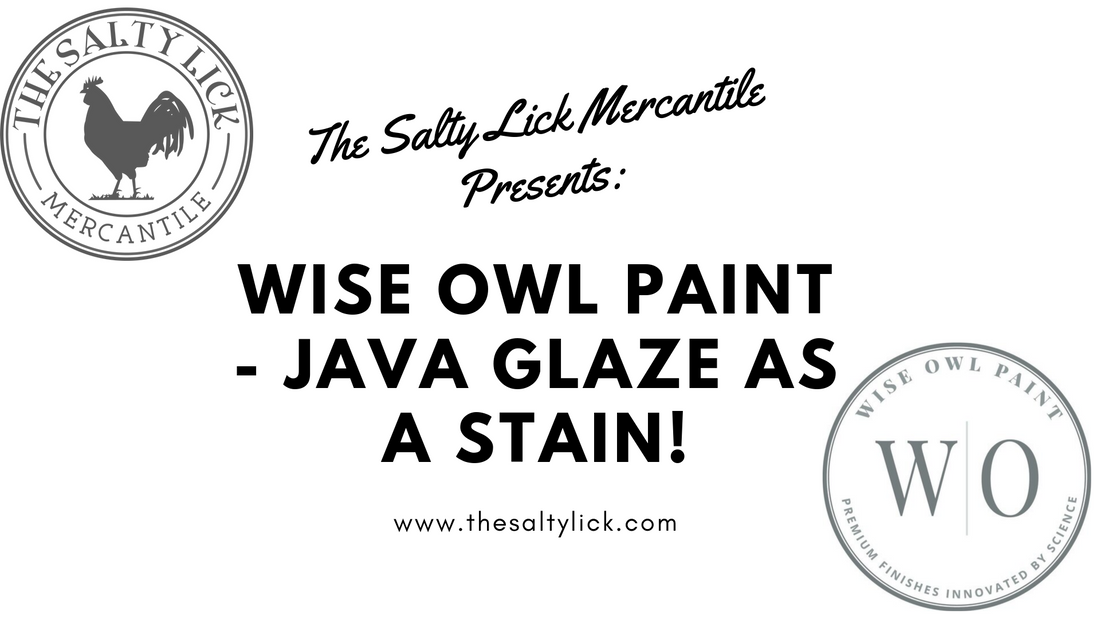 How to get the look of stain with the ease of glaze!