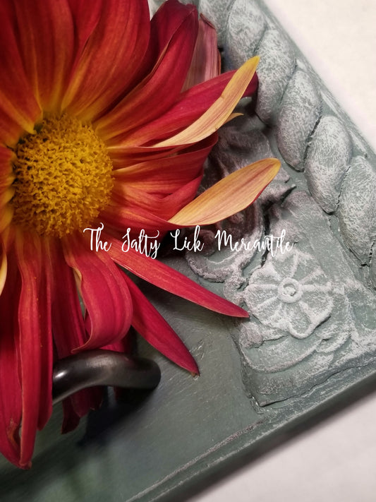 DIY serving tray from a cabinet door!