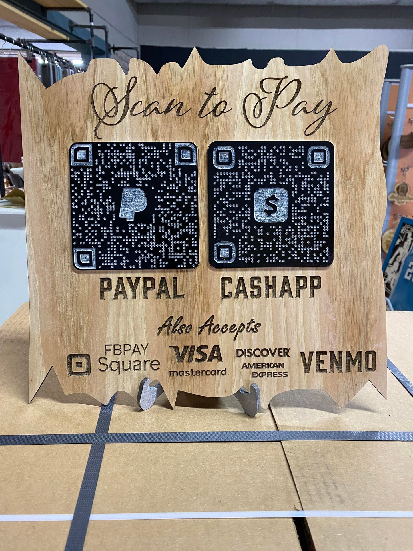 Boutique / Small Business QR Sign Scan to Pay