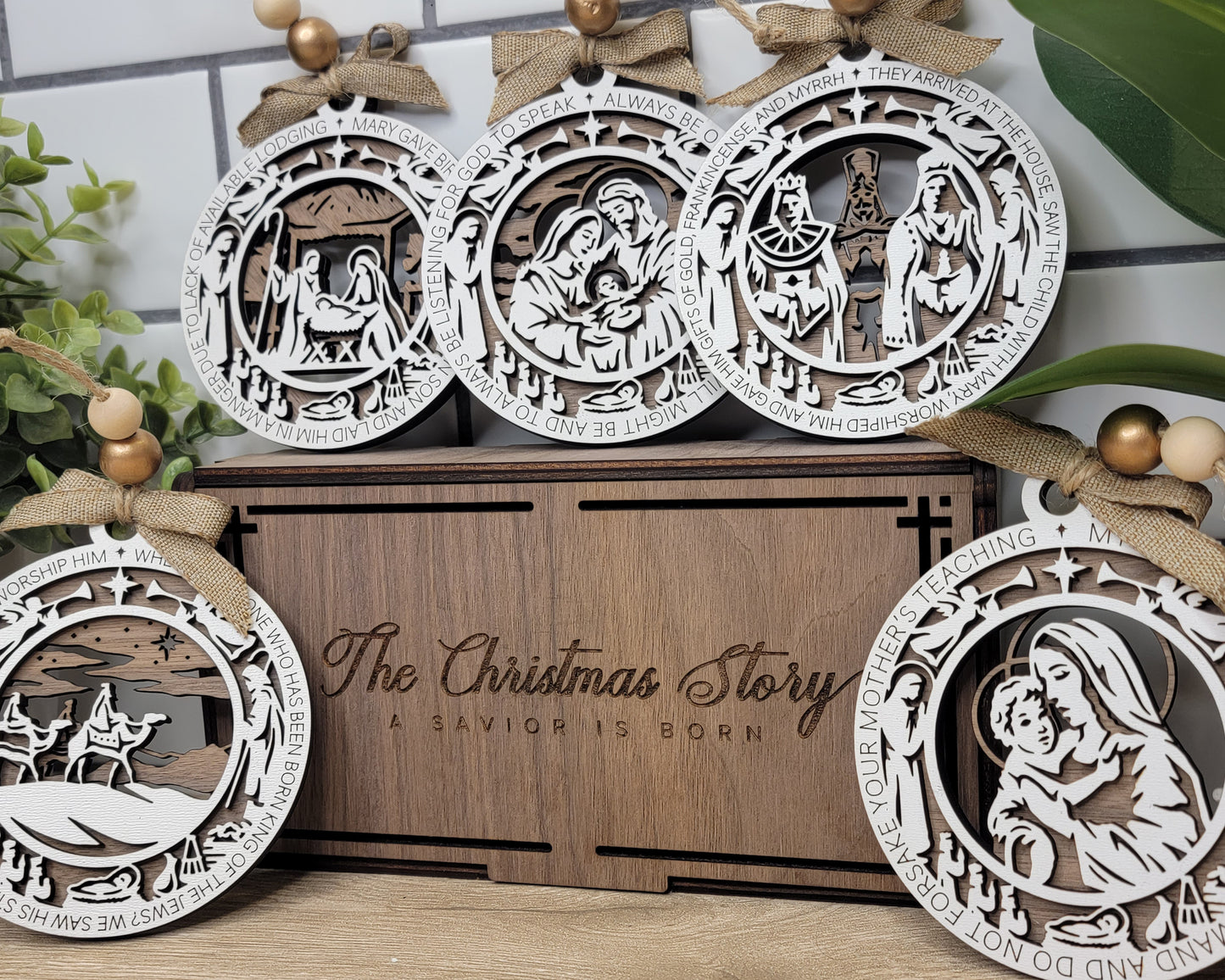 Christmas Story - Ornament Set with Keepsake Box