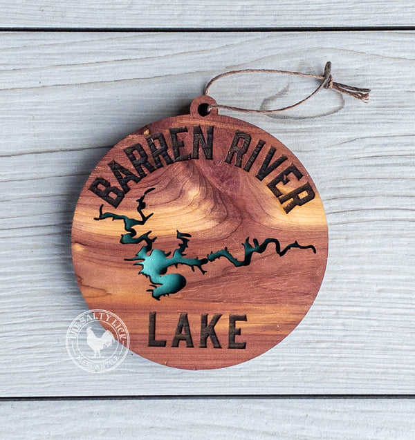 ANY LAKE!  Custom 4" Ornament