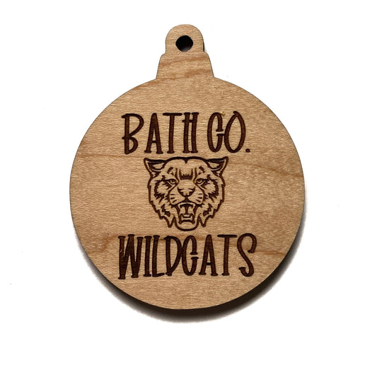 Bath Co. Wildcats Ornament - The Salty Lick Mercantile