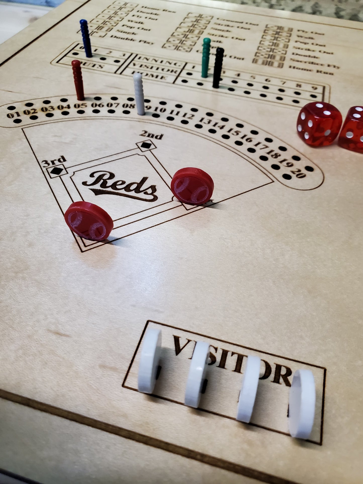 Parlor Baseball - Laser Cut Board Game - The Salty Lick Mercantile