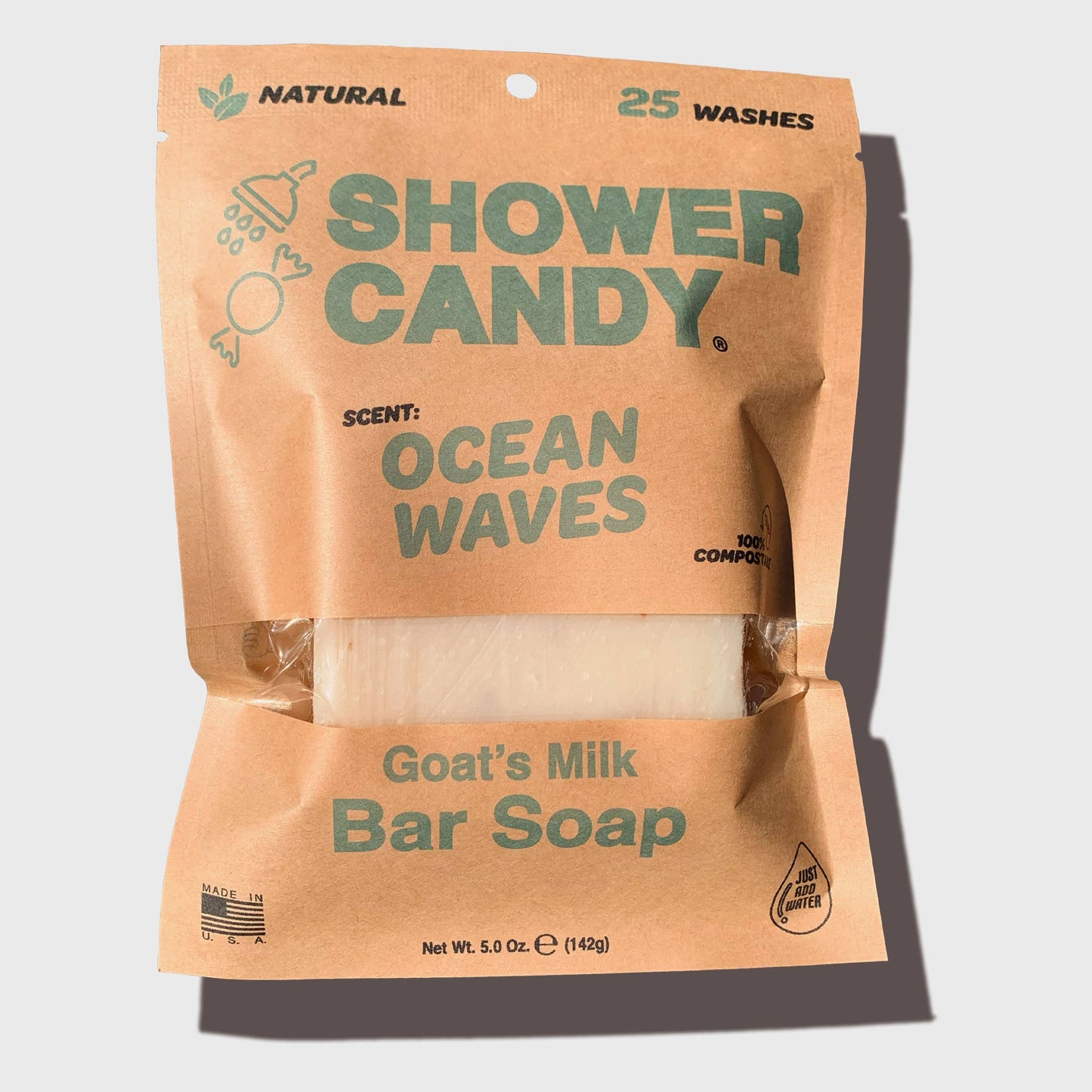 Shower Candy - Ocean Waves Body Wash Bar Soap with Goat's Milk