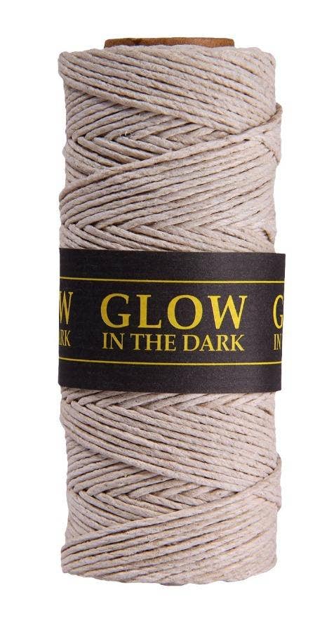 Hemptique - #20 Metallic Glitter & Glow Hemp Cord Spools GLOW IN THE DARK - The Salty Lick Mercantile