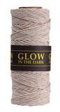Hemptique - #20 Metallic Glitter & Glow Hemp Cord Spools GLOW IN THE DARK - The Salty Lick Mercantile