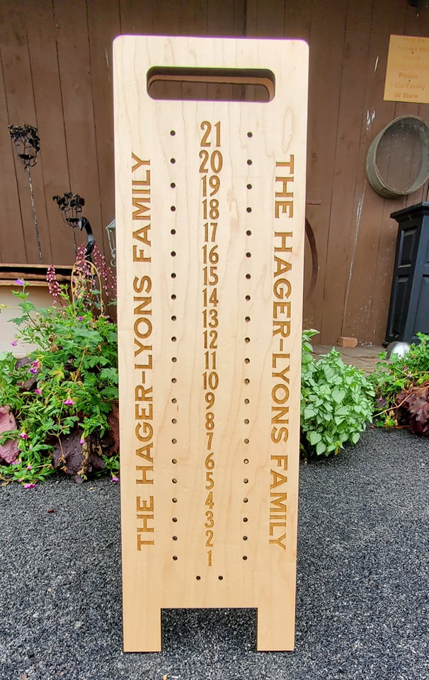 Custom Standing Cornhole / Horseshoe Scoreboard - The Salty Lick Mercantile