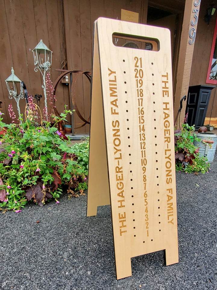 Custom Standing Cornhole / Horseshoe Scoreboard - The Salty Lick Mercantile