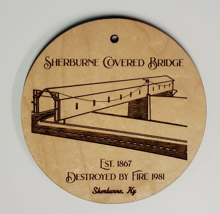 Sherburne Covered Bridge Ornament - The Salty Lick Mercantile
