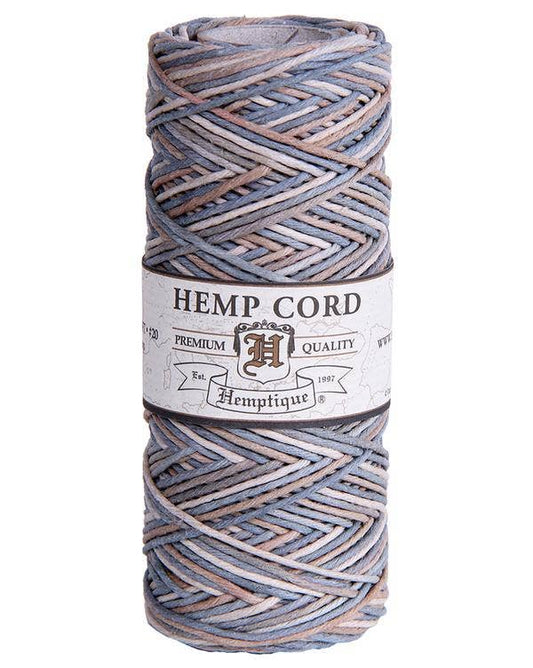 Hemptique - #20 Hemp Cord Spools Variegated - SANDAL WOOD - The Salty Lick Mercantile