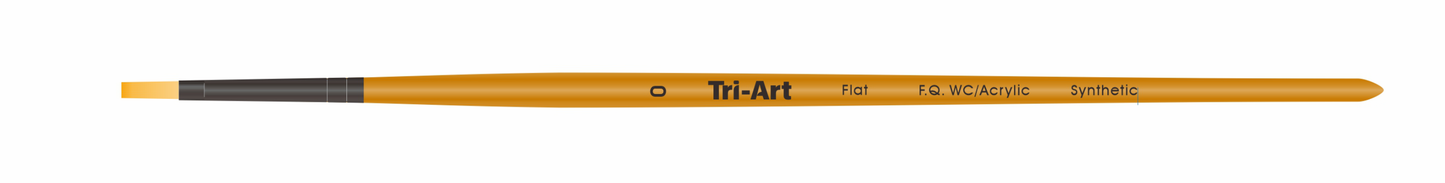 Tri-Art Mfg. - Tri-Art Artist Brushes - Short Synthetic - WC/Acryl - Flat