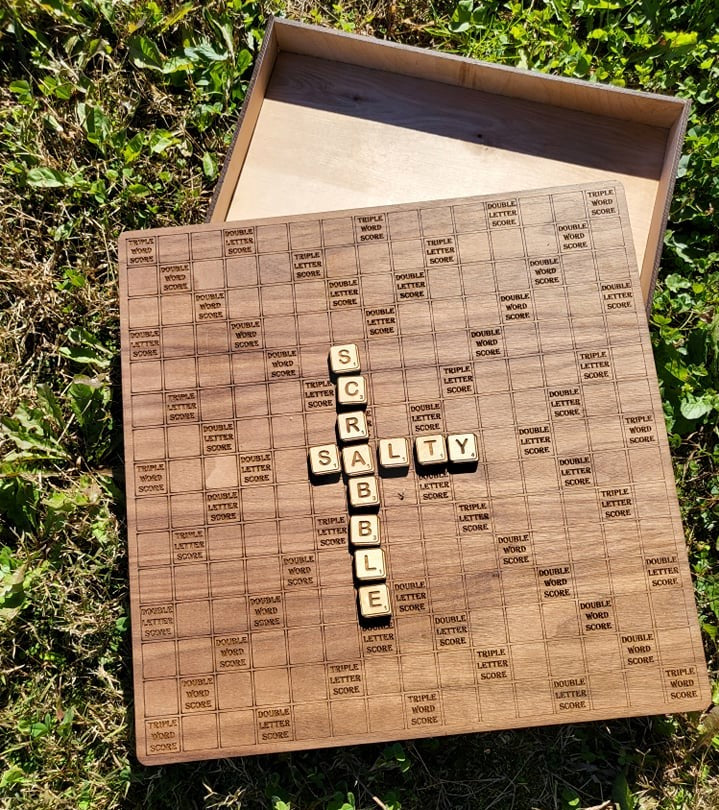 Scrabble - Laser Cut Board Game - The Salty Lick Mercantile