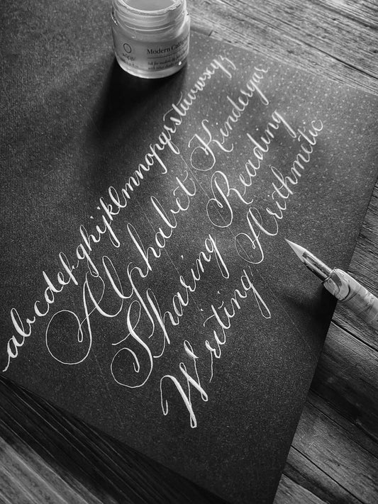 Copperplate Calligraphy - An Introductory Class to the Basics - July 23rd 12pm-2pm - The Salty Lick Mercantile