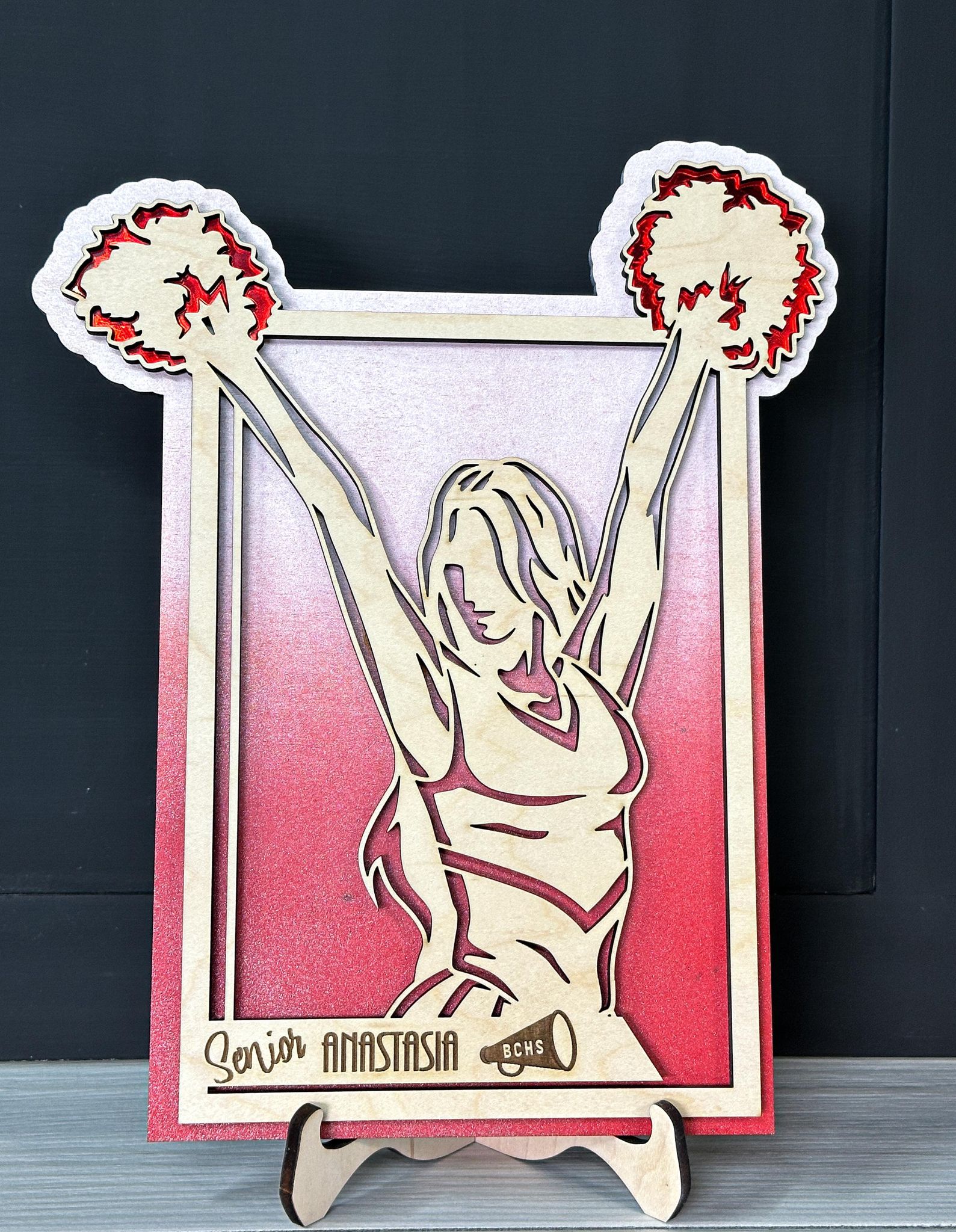 Personalized Cheerleader Plaque / Sign - The Salty Lick Mercantile