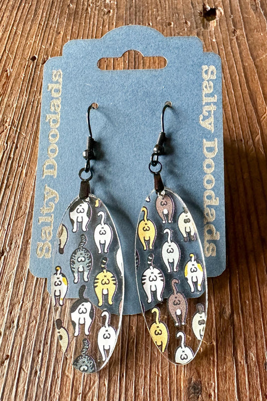 Mini Cat Butt Earrings (Multiple styles!) - The Salty Lick Mercantile