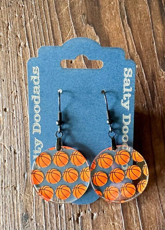 Mini Basketball Earrings (Multiple styles!) - The Salty Lick Mercantile