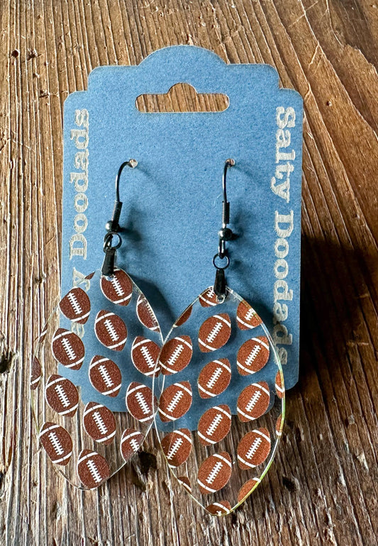 Mini Football Earrings (Multiple styles!) - The Salty Lick Mercantile