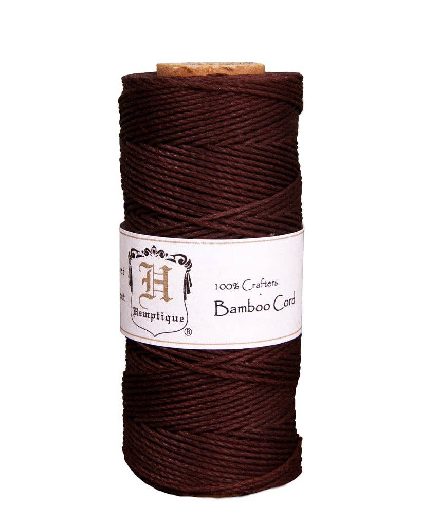 Hemptique - Bamboo Cord Spools BROWN - The Salty Lick Mercantile