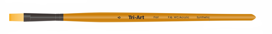 Tri-Art Mfg. - Tri-Art Artist Brushes - Short Synthetic - WC/Acryl - Flat