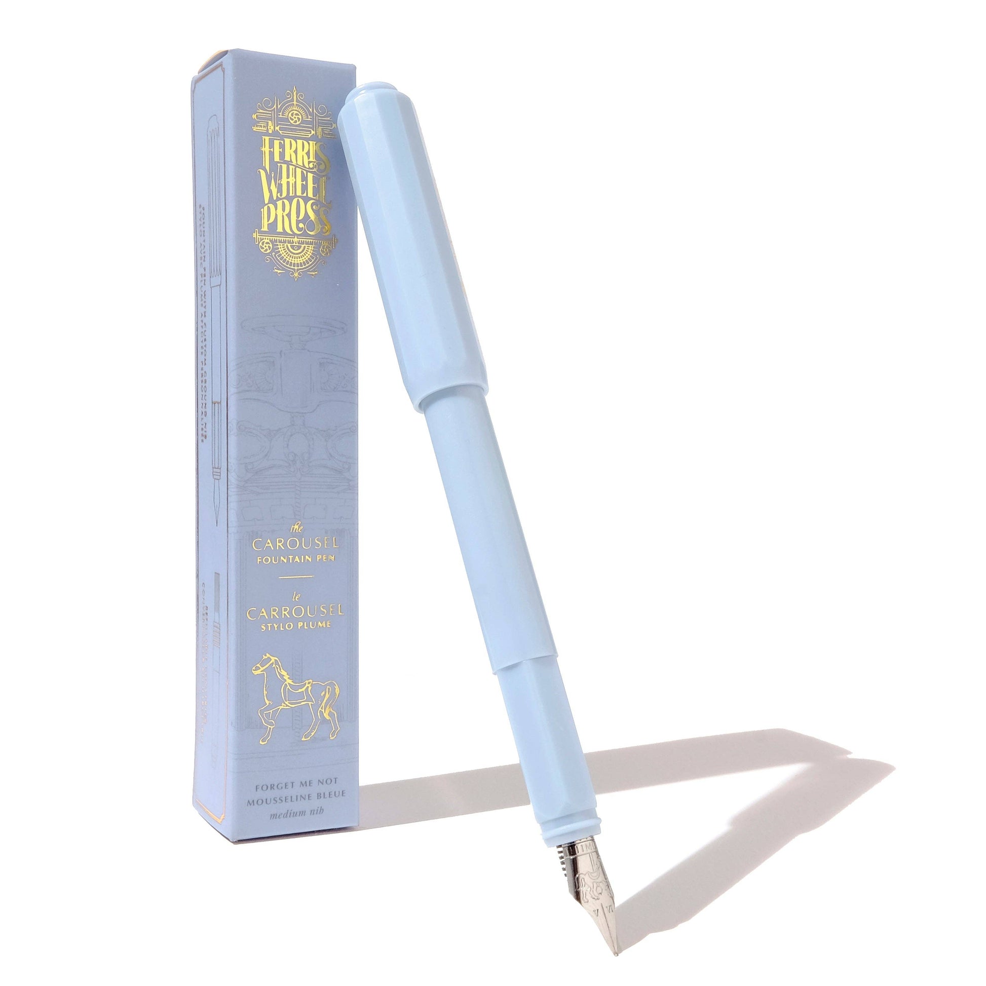 The Carousel Fountain Pen - Forget Me Not - The Salty Lick Mercantile