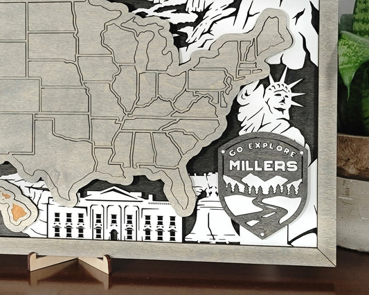 United States Travel Map - Customizable!