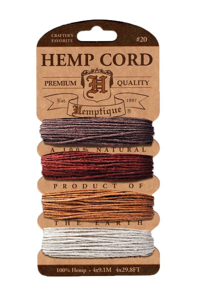 Hemptique - #20 Hemp Cord Cards BRONZE - The Salty Lick Mercantile