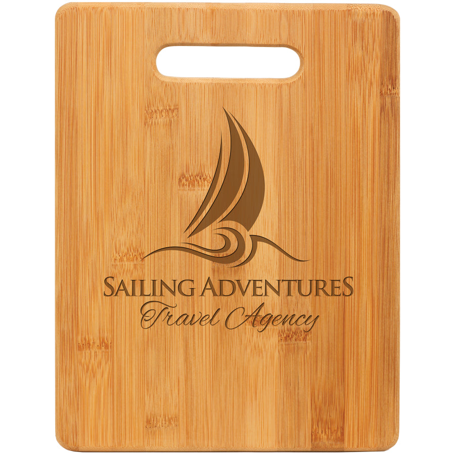 11 1/2" x 8 3/4" Bamboo Rectangle Cutting Board - The Salty Lick Mercantile
