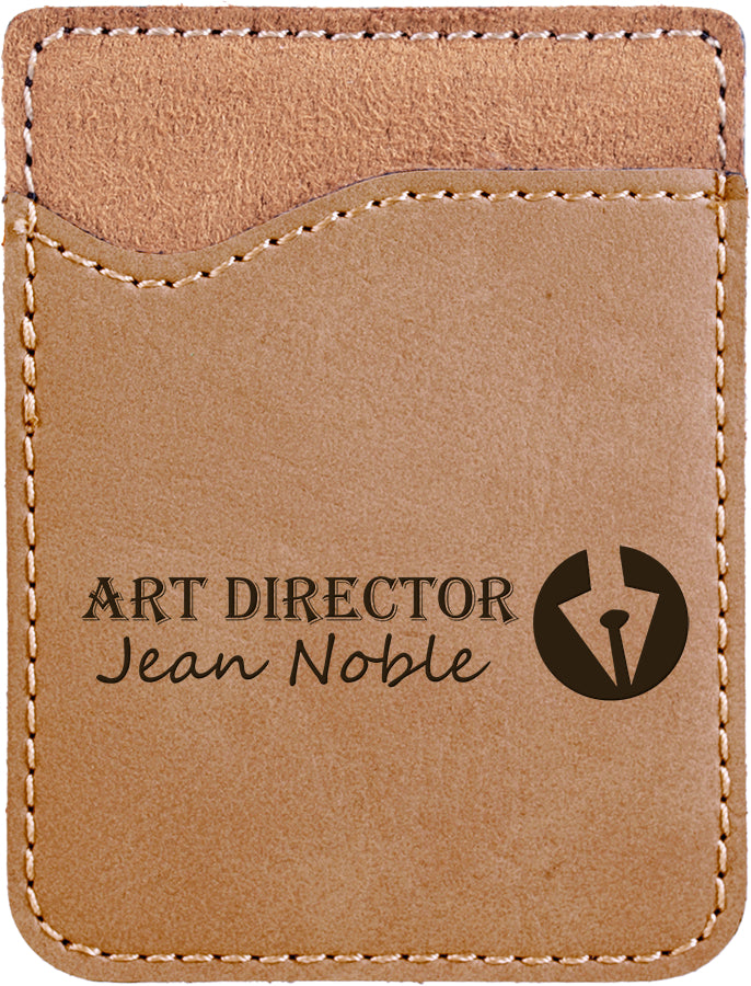 Laserable Leatherette Phone Wallet - The Salty Lick Mercantile