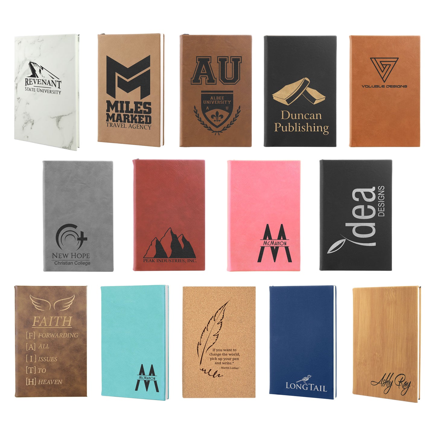 Leatherette Journal 5 1/4" x 8 1/4"(Customizable) - The Salty Lick Mercantile