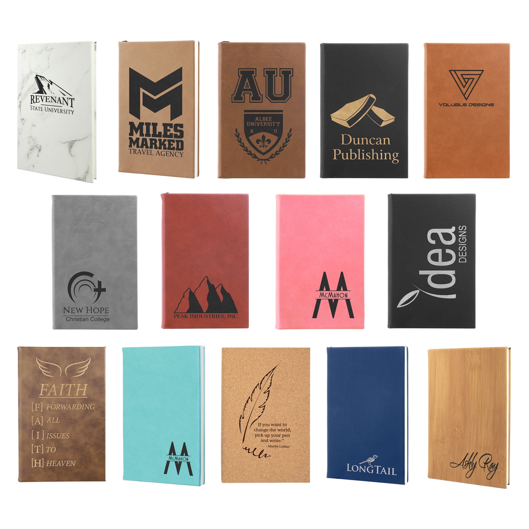 Leatherette Journal 5 1/4" x 8 1/4"(Customizable) - The Salty Lick Mercantile
