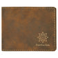 4 1/2" x 3 1/2" Laserable Leatherette Bifold Wallet - The Salty Lick Mercantile