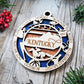 Kentucky State Wood 2 Layer Ornament