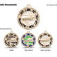 Kentucky State Wood 2 Layer Ornament