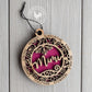 Mimi 2 Layer Wood Ornament