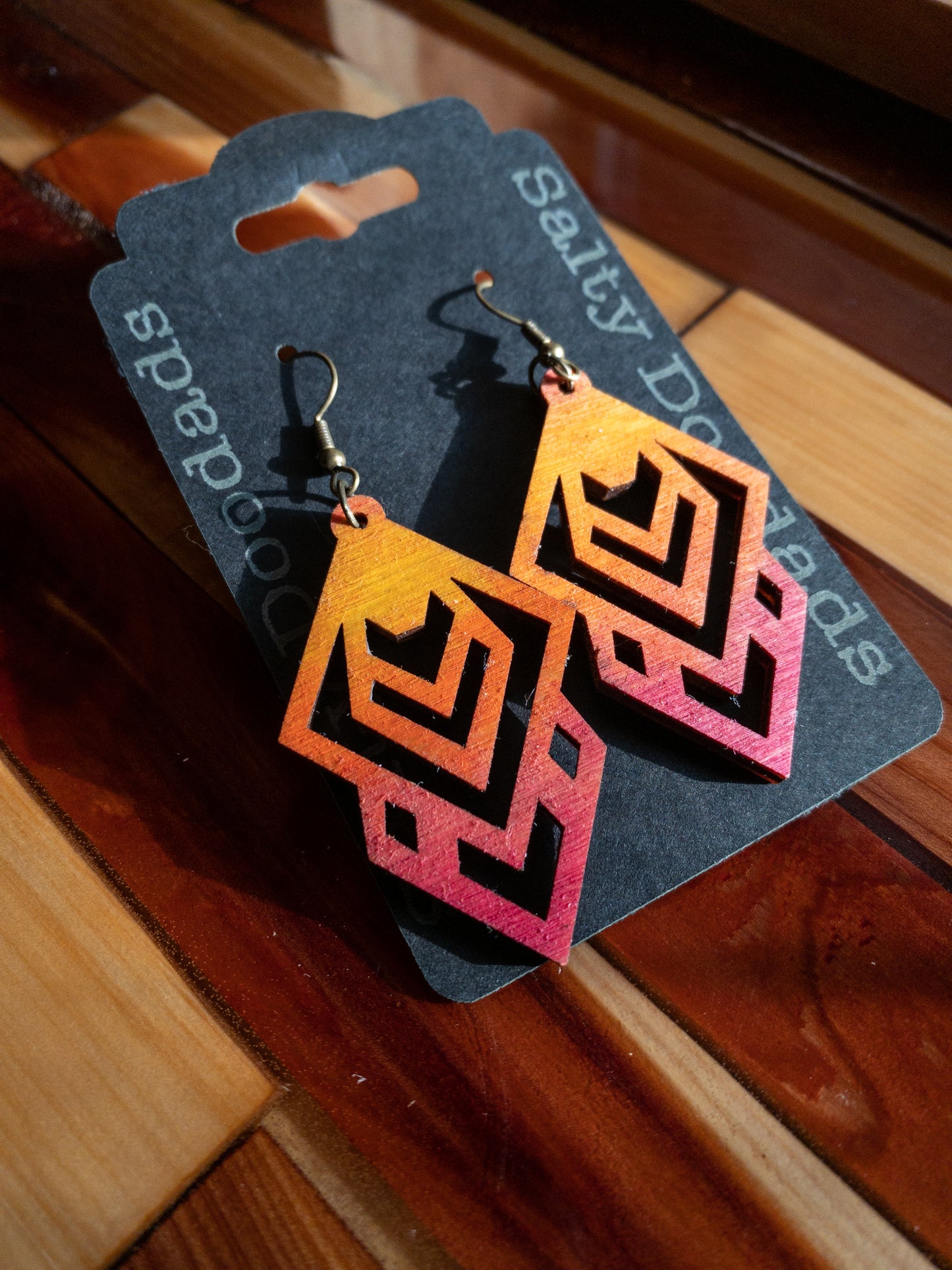 Wood Dangle Earrings - Multiple Designs! - The Salty Lick Mercantile