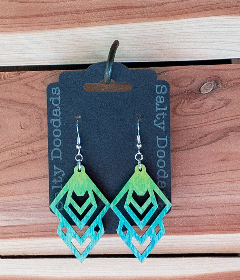 Wood Dangle Earrings - Multiple Designs! - The Salty Lick Mercantile