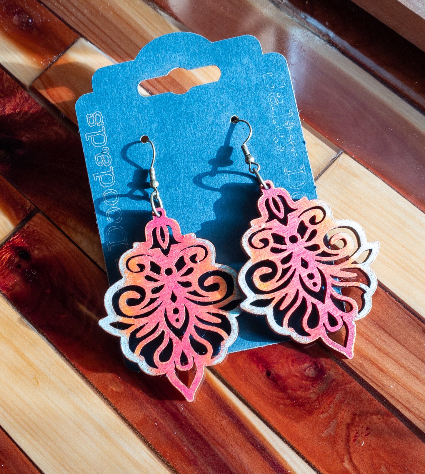 Wood Dangle Earrings - Multiple Designs! - The Salty Lick Mercantile