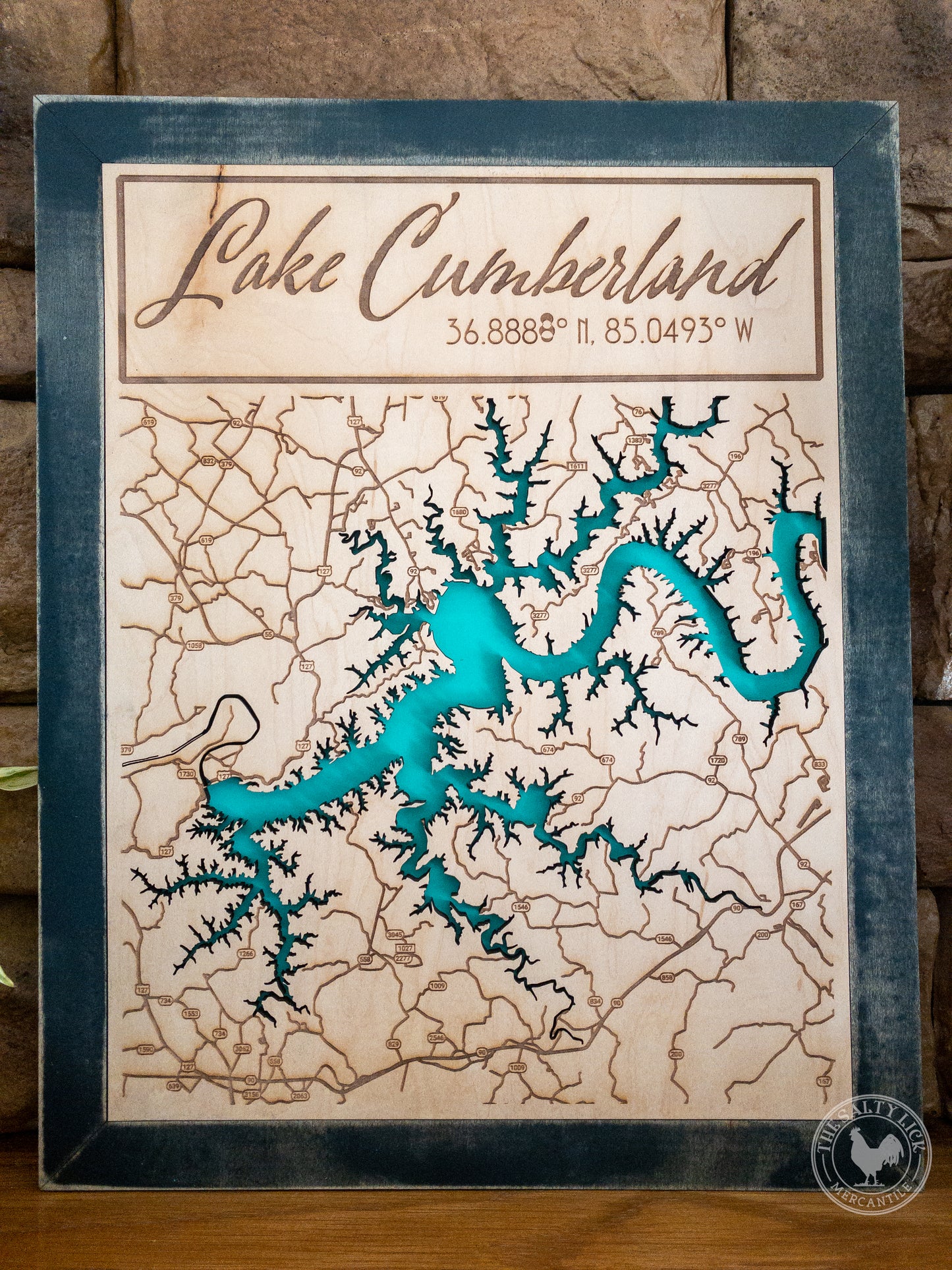 Lake Cumberland - Laser Art - The Salty Lick Mercantile