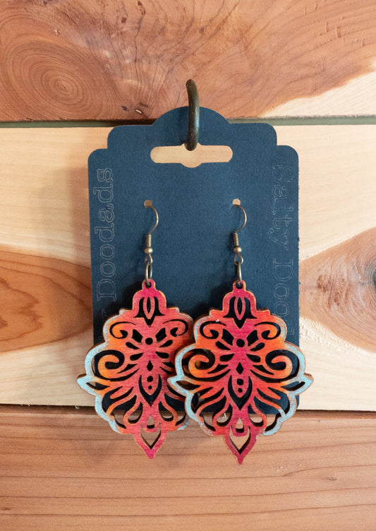 Wood Dangle Earrings - Multiple Designs!
