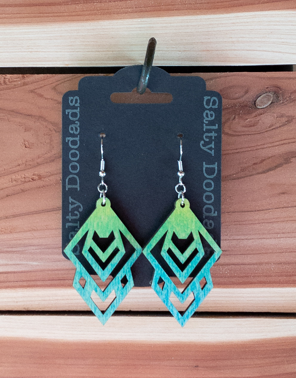 Wood Dangle Earrings - Multiple Designs! - The Salty Lick Mercantile