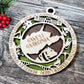 West Virginia State Wood 2 Layer Ornament