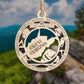 West Virginia State Wood 2 Layer Ornament