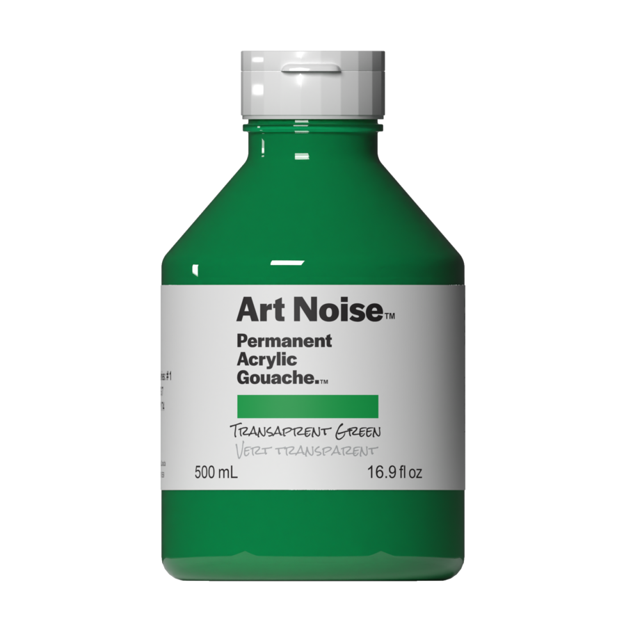 Tri-Art Mfg. - Art Noise Acrylic Gouache: Transparent Green / 500mL
