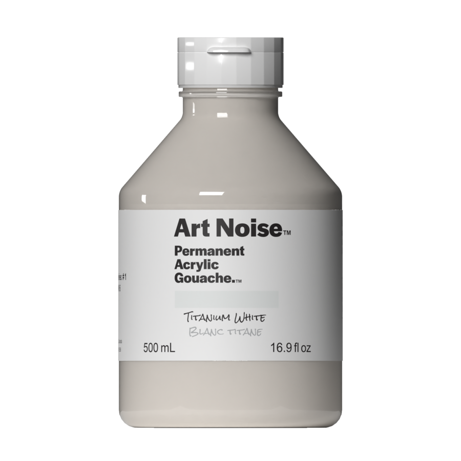 Tri-Art Mfg. - Art Noise Acrylic Gouache: Titanium White / 500mL