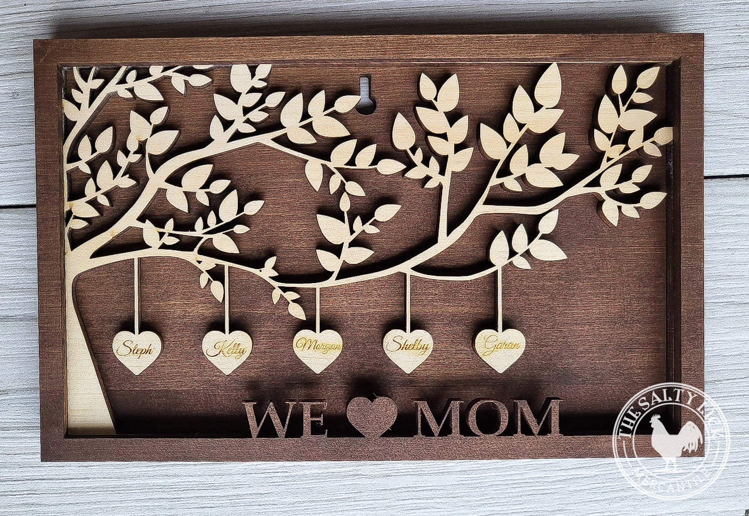 Mother's Day Wall Decor, Family Art Wall Decor, Family Tree Gift - The Salty Lick Mercantile