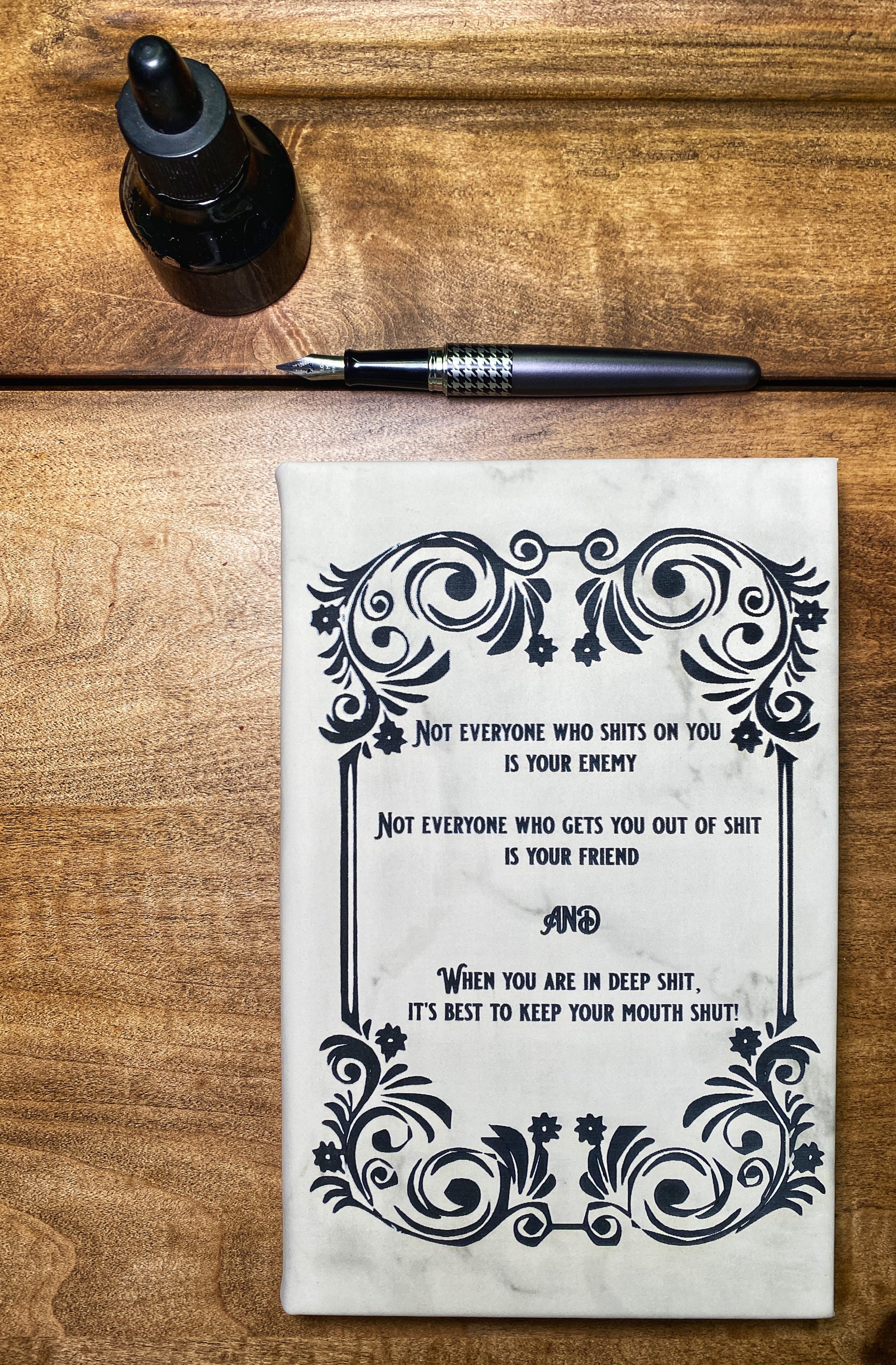Leatherette Journal 5 1/4" x 8 1/4"(Customizable) - The Salty Lick Mercantile